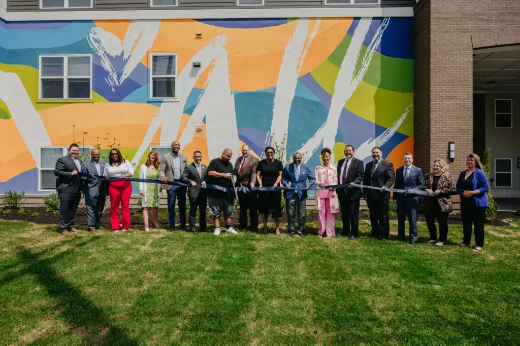 Ribbon cutting at The Enclave on Main