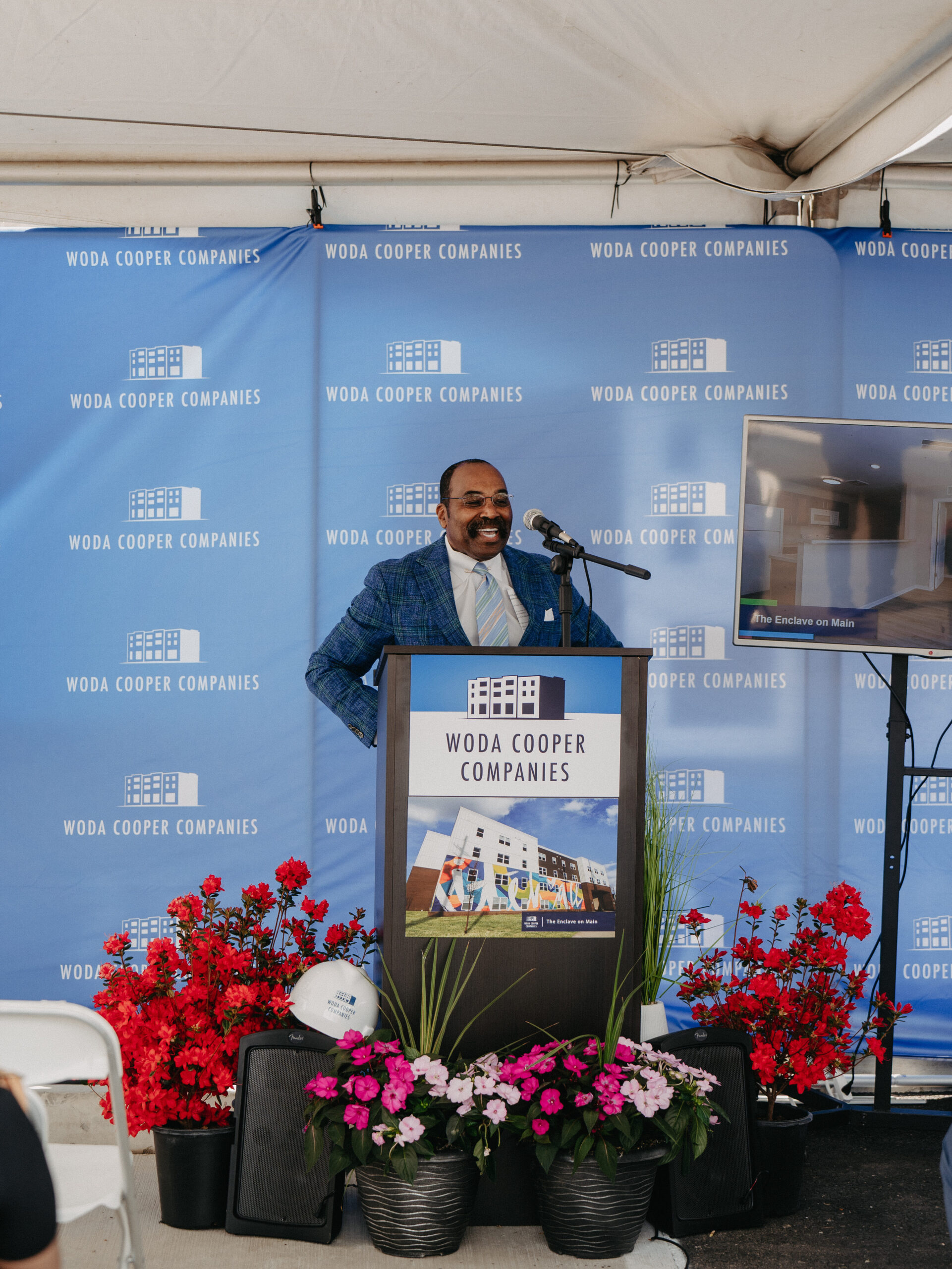 Hearcel Craig at Enclave on Main Grand Opening